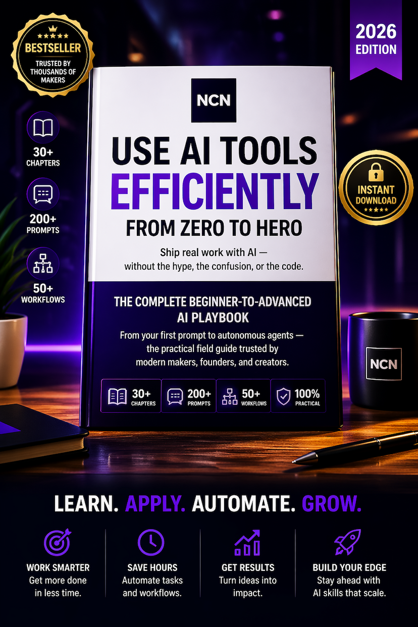 Use AI Tools Efficiently: The Complete AI Playbook for Beginners to Advanced