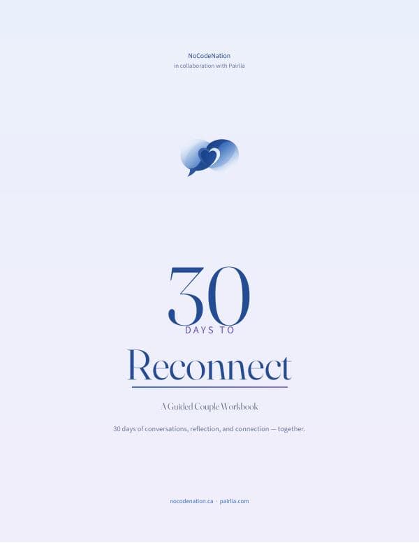 30 Days to Reconnect Couple Workbook