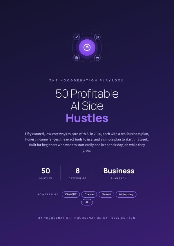 50 AI Side Hustles — Make Money with AI 2026