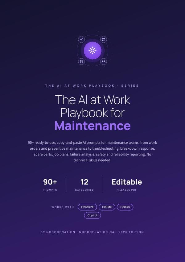 AI For Maintenance Team — 90+ Prompts