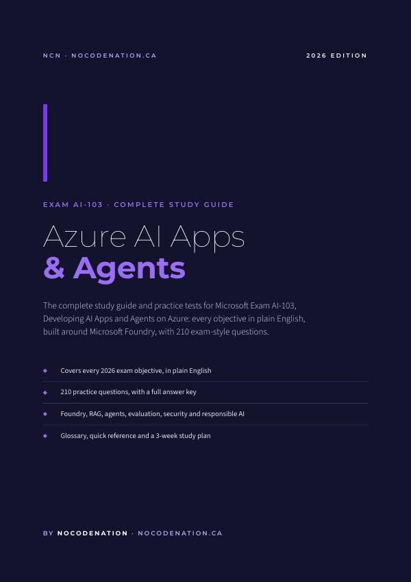 Azure AI Apps & Agents AI-103 Study Guide + 210 Questions