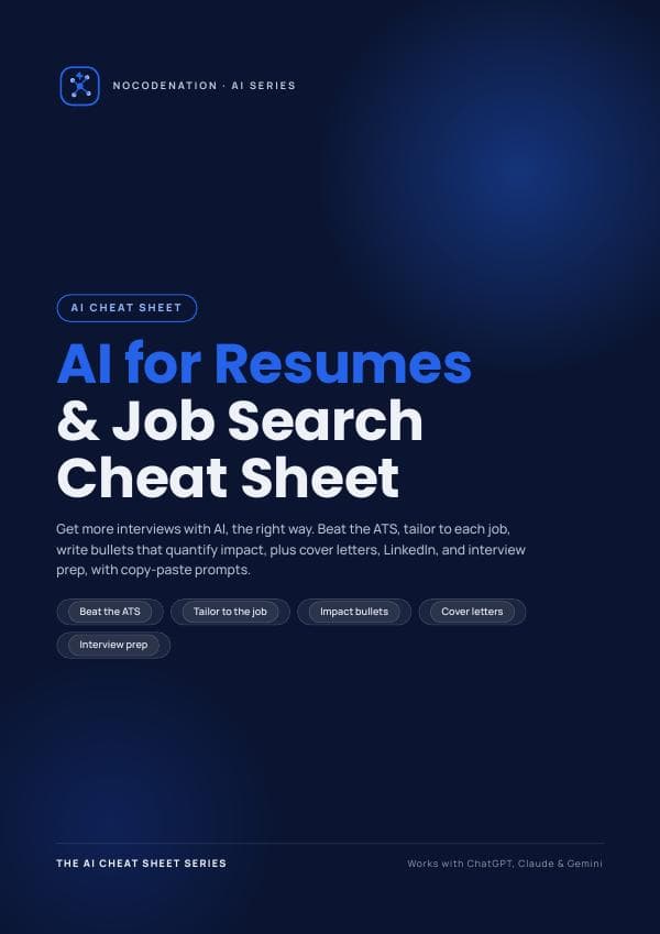 AI Resume Cheat Sheet — Beat the ATS