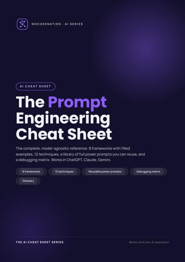 Prompt Engineering Cheat Sheet