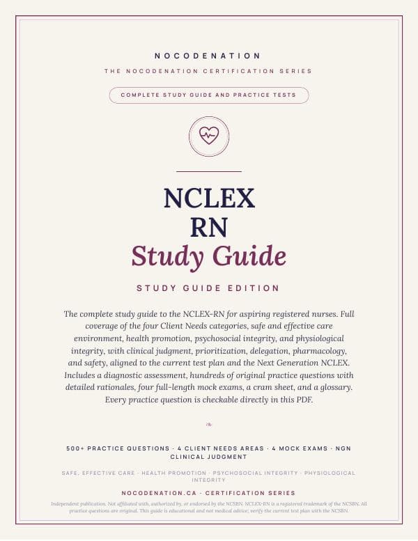 NCLEX-RN Study Guide — Exam Prep + Practice Questions & Mock Exams
