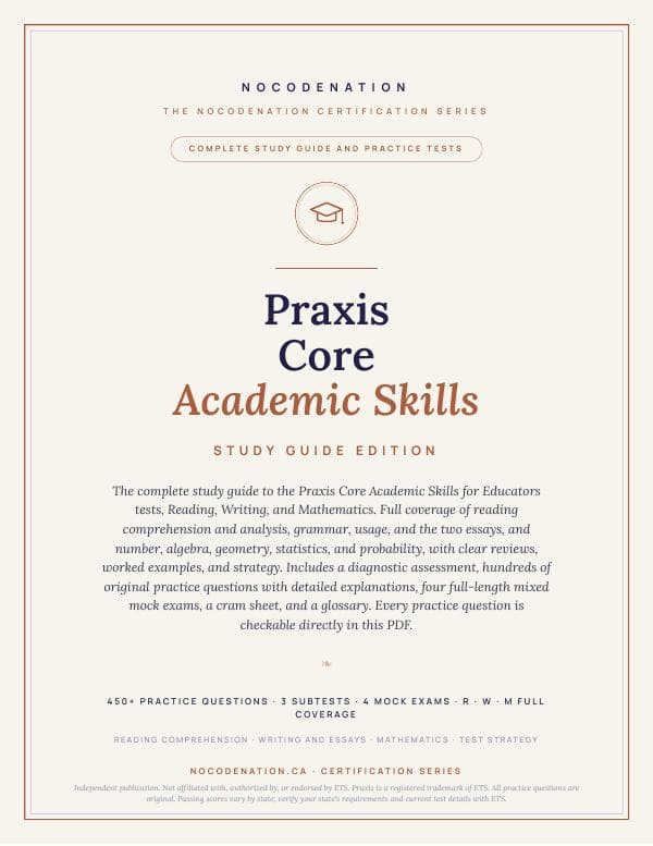 Praxis Core Study Guide — Teacher Certification Prep