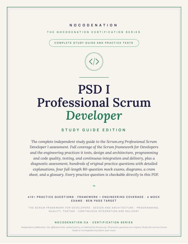 PSD I Study Guide — Professional Scrum Developer