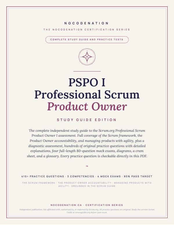 PSPO I Study Guide — Professional Scrum Product Owner