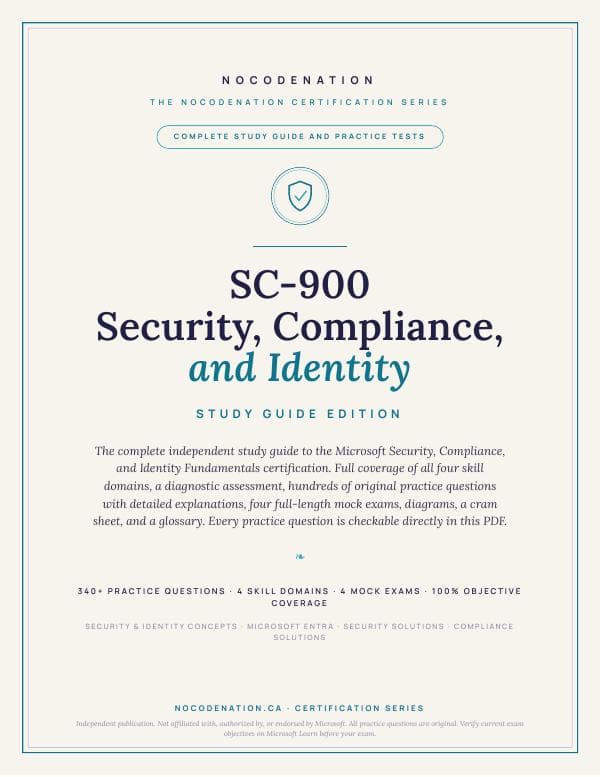 SC-900 Study Guide — Microsoft Security, Compliance & Identity