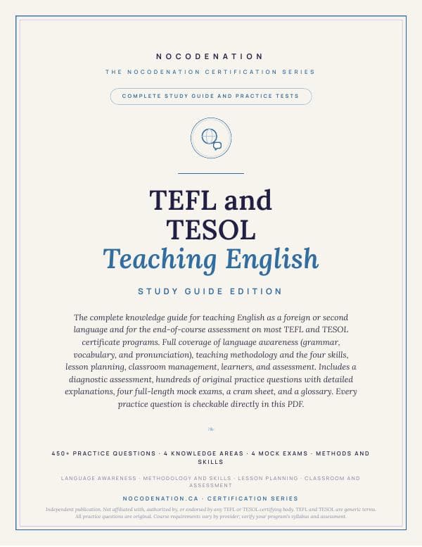 TEFL / TESOL Study Guide — Teaching English Certification